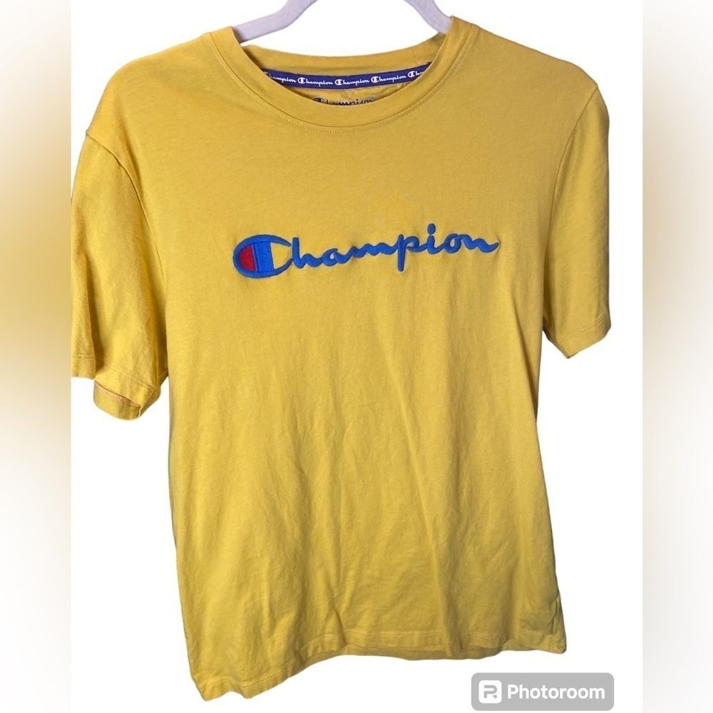 Size small Champion T with embroidered branding
